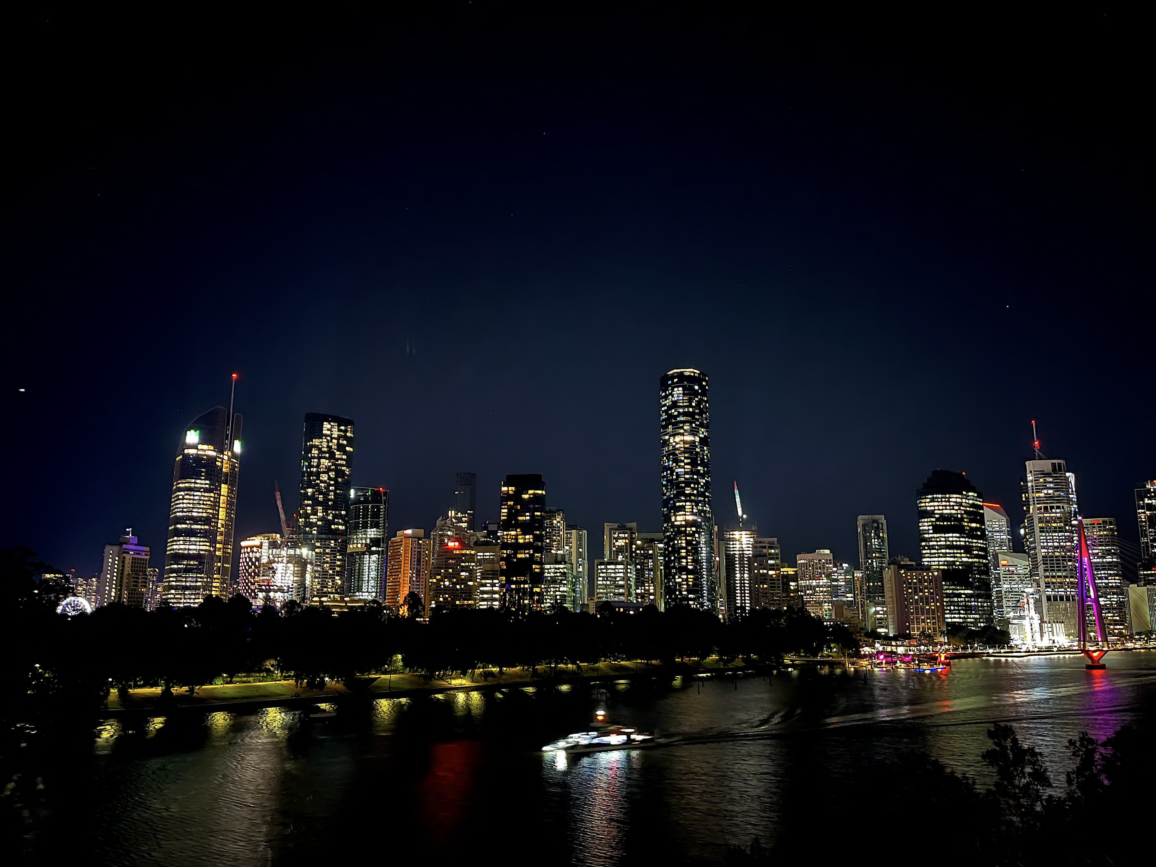 Brisbane skyline at night